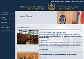 国际海洋法法庭官网