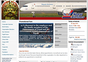 尼泊尔航空公司官网