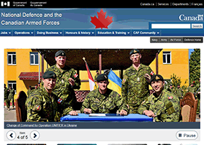 加拿大国防部官网