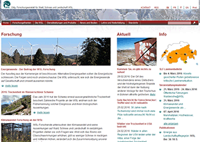 联邦森林、雪与景观研究所官网