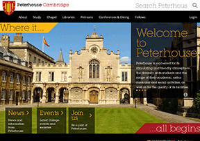 剑桥大学彼得学院官网