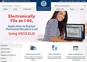 美国公民及移民服务局官网