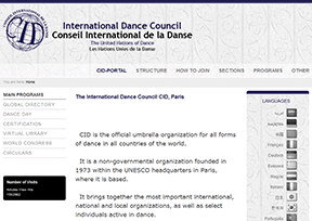 国际舞蹈委员会官网