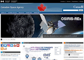 加拿大航天局官网