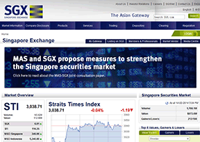 新加坡交易所（SGX）官网
