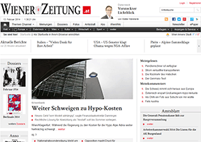 《维也纳日报》（Wiener Zeitung）官网
